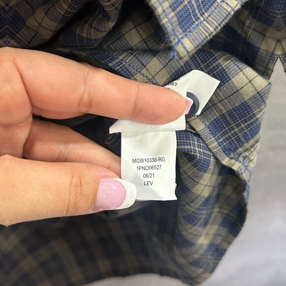 Red Ale Alesbury Mens Plaid Button‎ Up Shirt XXL Casual Outdoor Grunge - Picture 8 of 9